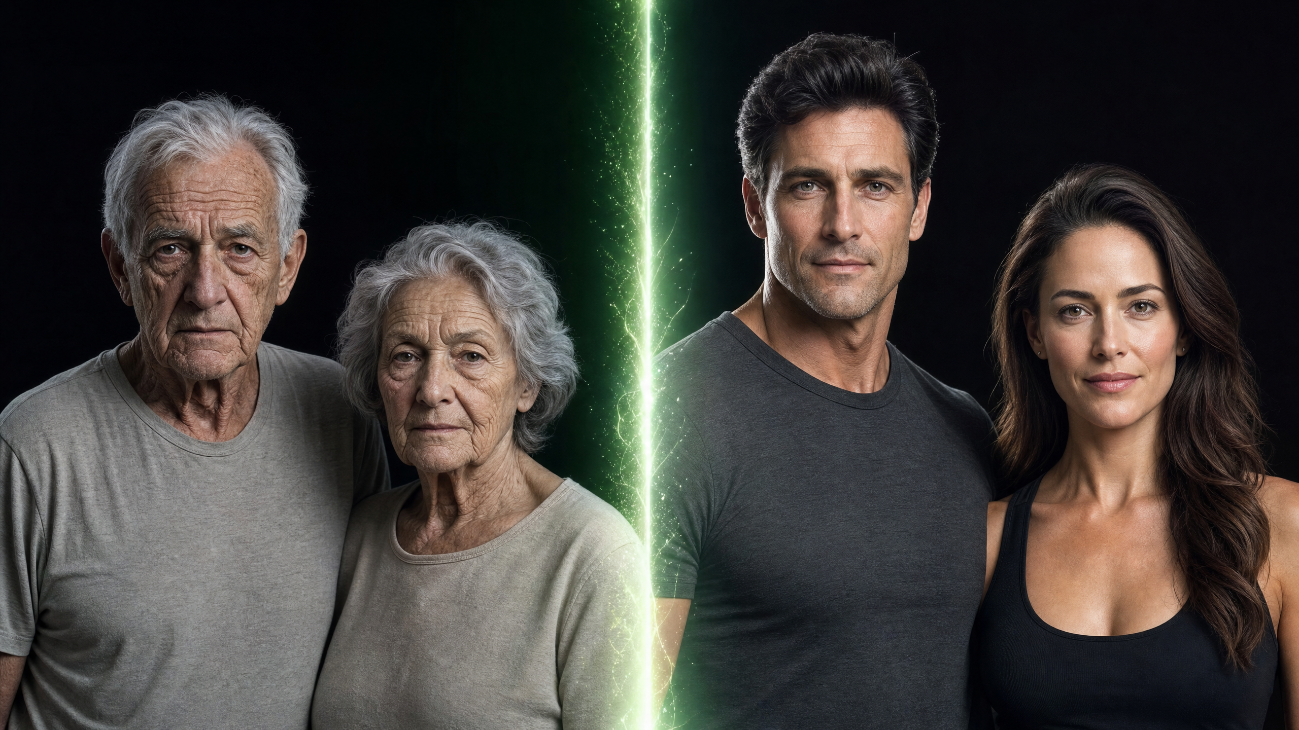 Peptide therapy transformation - before and after aging reversal